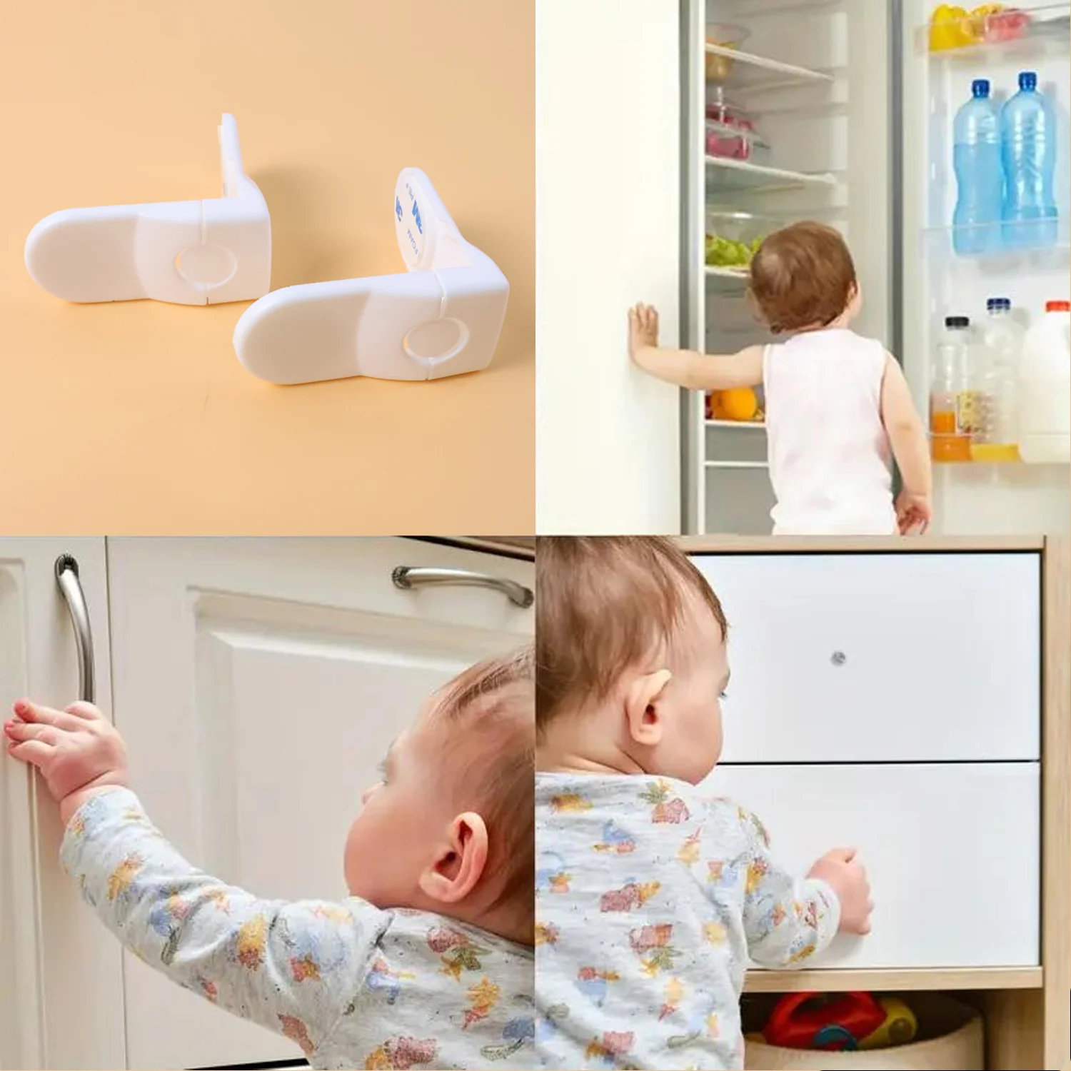 Baby Safety Cabinet Locks – Secure Childproof Corner & Drawer Set - Image 6