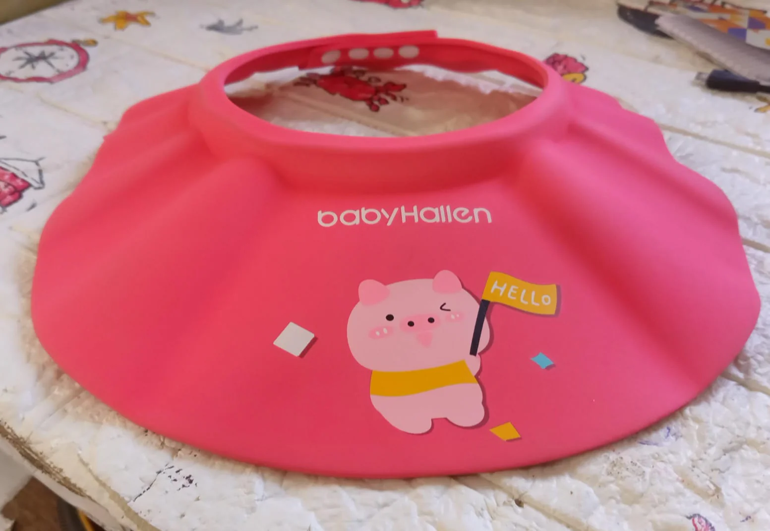 Baby Shower Cap – Adjustable Eye & Ear Protection | Mini Bubbles - Image 8