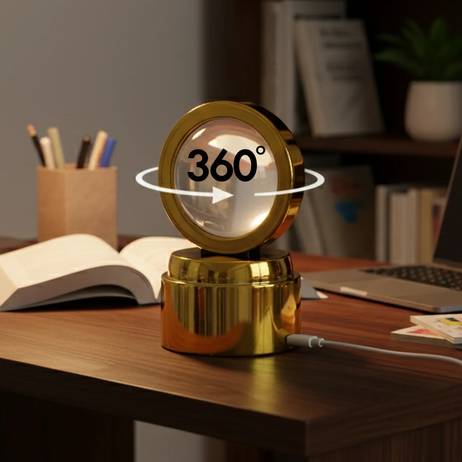 Bajrang Bali 3D Crystal Ball Night Light – Soothing LED Glow - Image 3