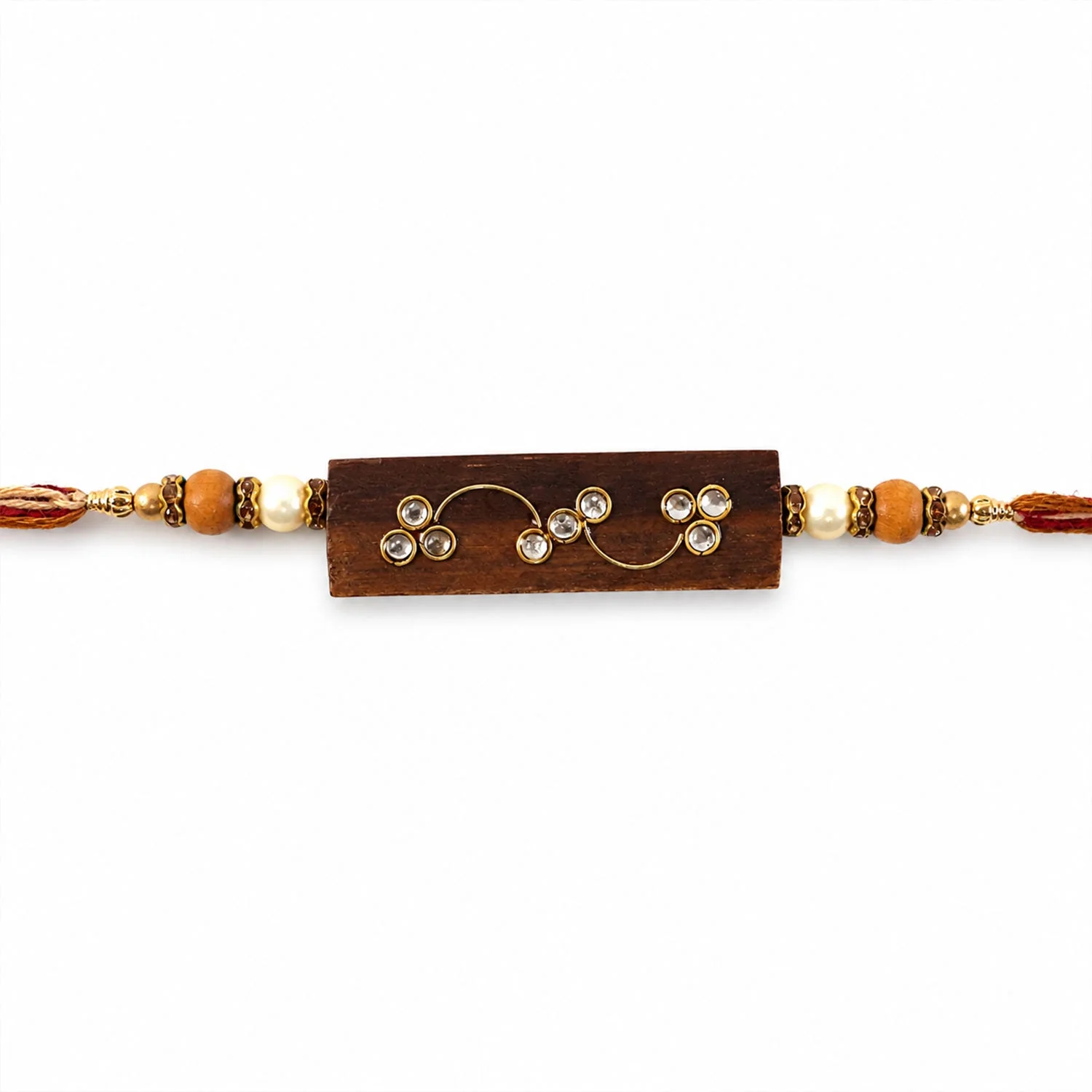 Bar Style Stone Studded Premium Designer Rakhi for Brother - Image 5