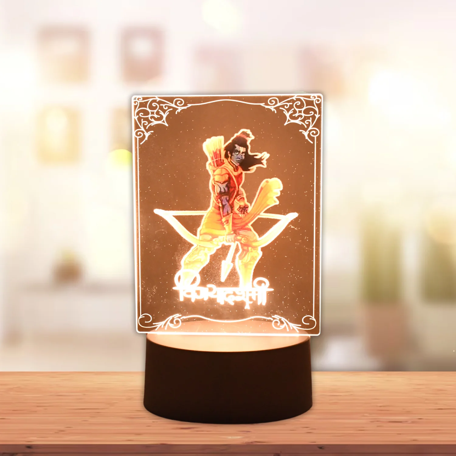 Lord Shree Ram 3D LED Night Lamp with Soft White Light - Image 3