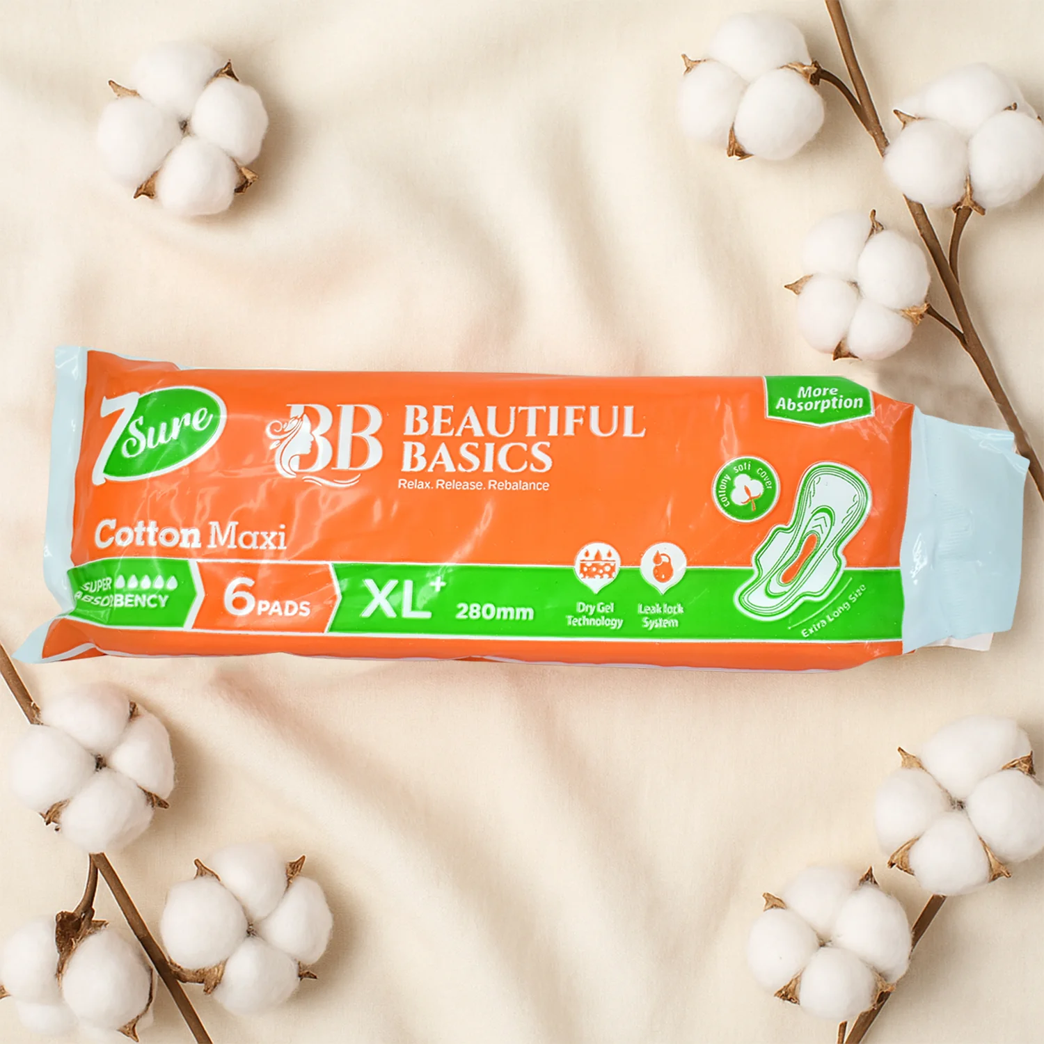 Cotton Maxi XL+ Sanitary Pads – 280mm Super Absorbent Protection - Image 6