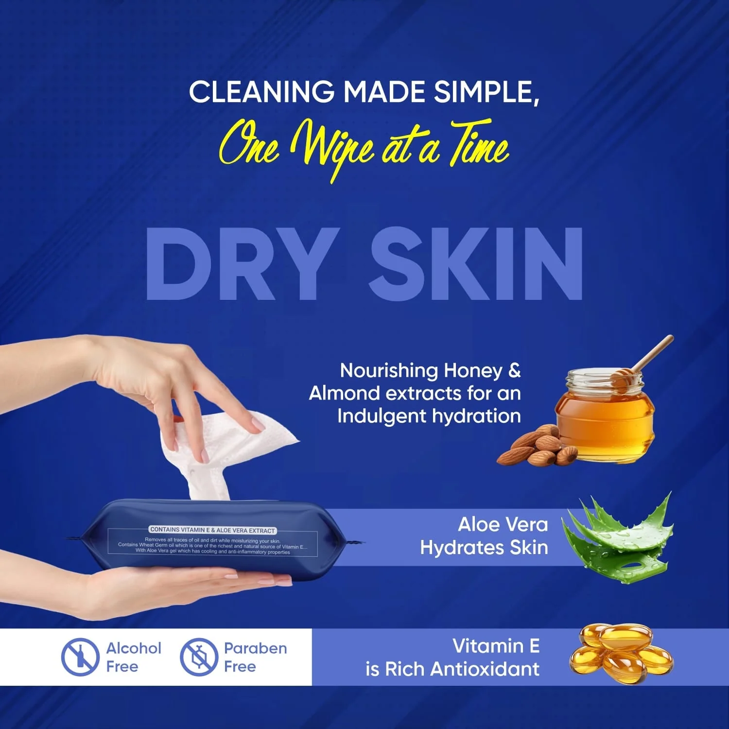 Face Wipes for Dry Sensitive Skin – Gentle Cleansing | Beautiful Basics - Image 3