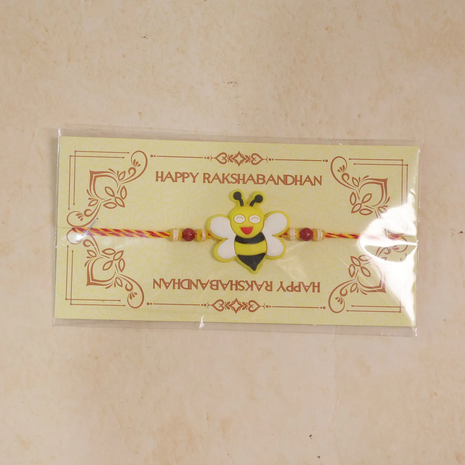 Bee Charm Kids Beaded Premium Traditional Designer Rakhi for Brother - Image 6