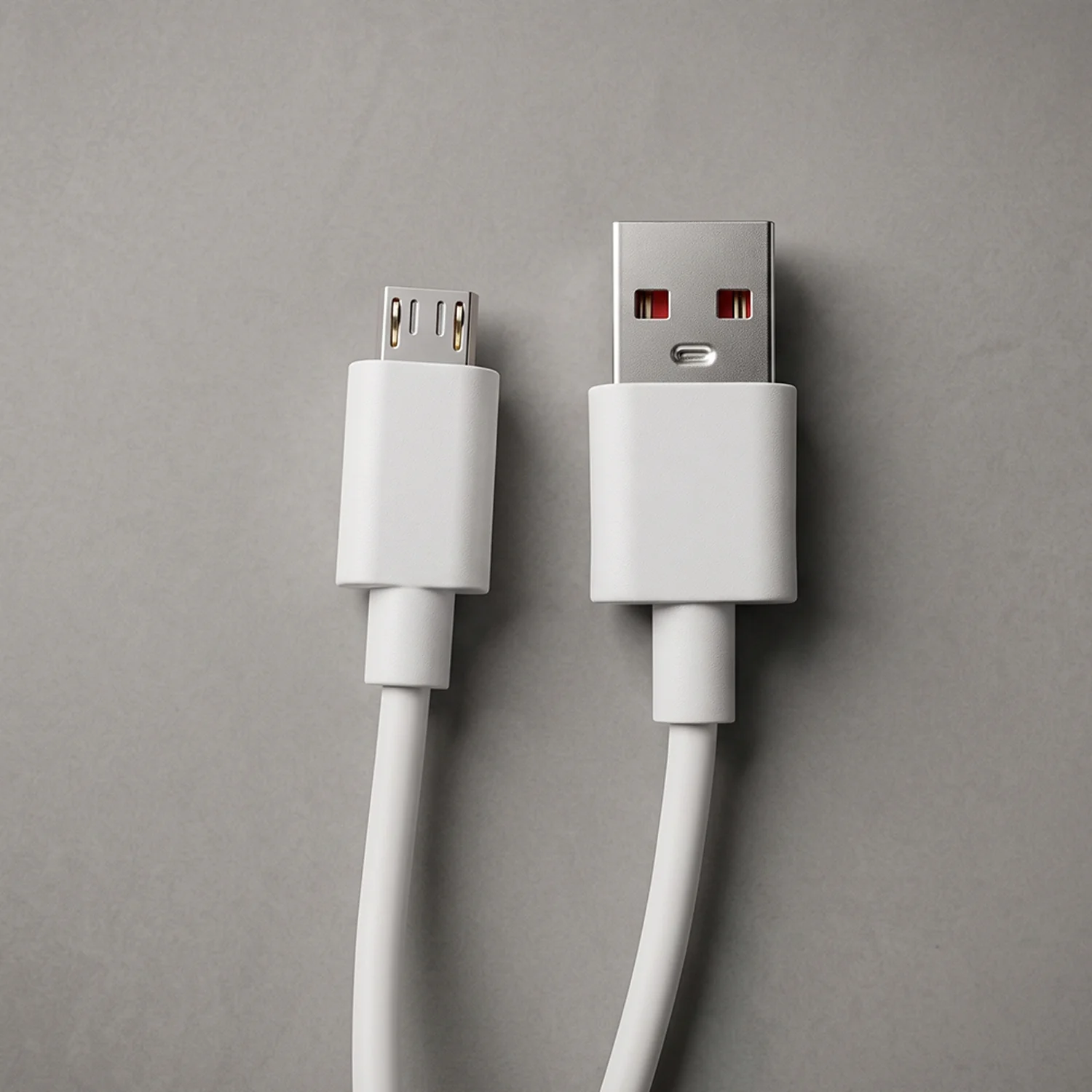 10W USB to Micro USB Charging Cable – 1 Meter Durable White Cable - Image 4