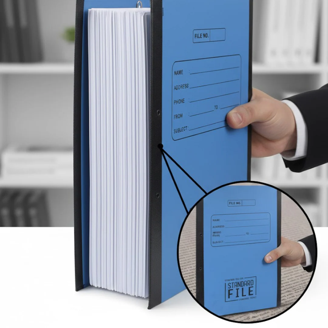 A4 File Folder – Plastic Clip Document Holder | Filora - Image 3