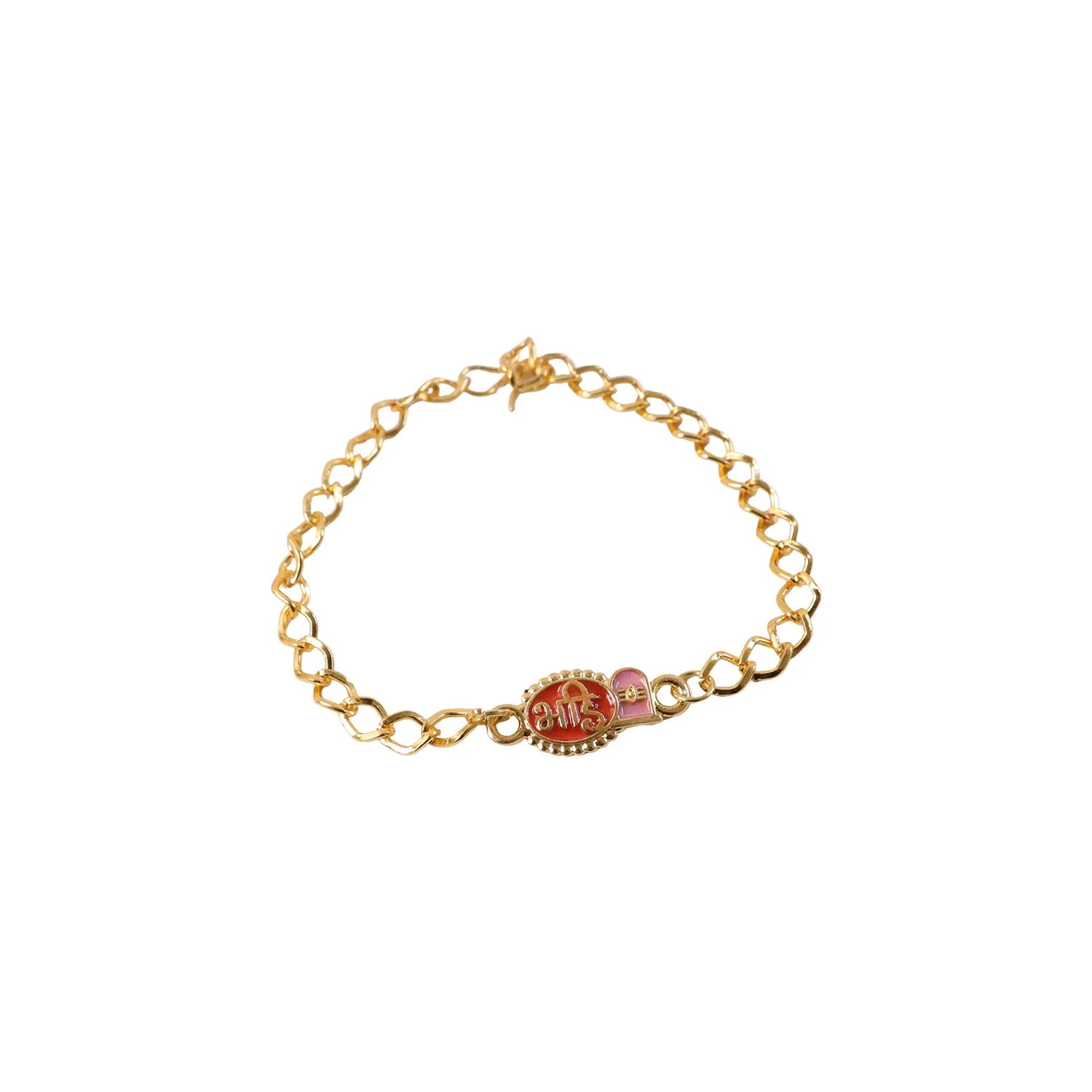 Bhai Rakhi – Stylish Red Enamel with Gold Tone Finish for Brother - Image 5