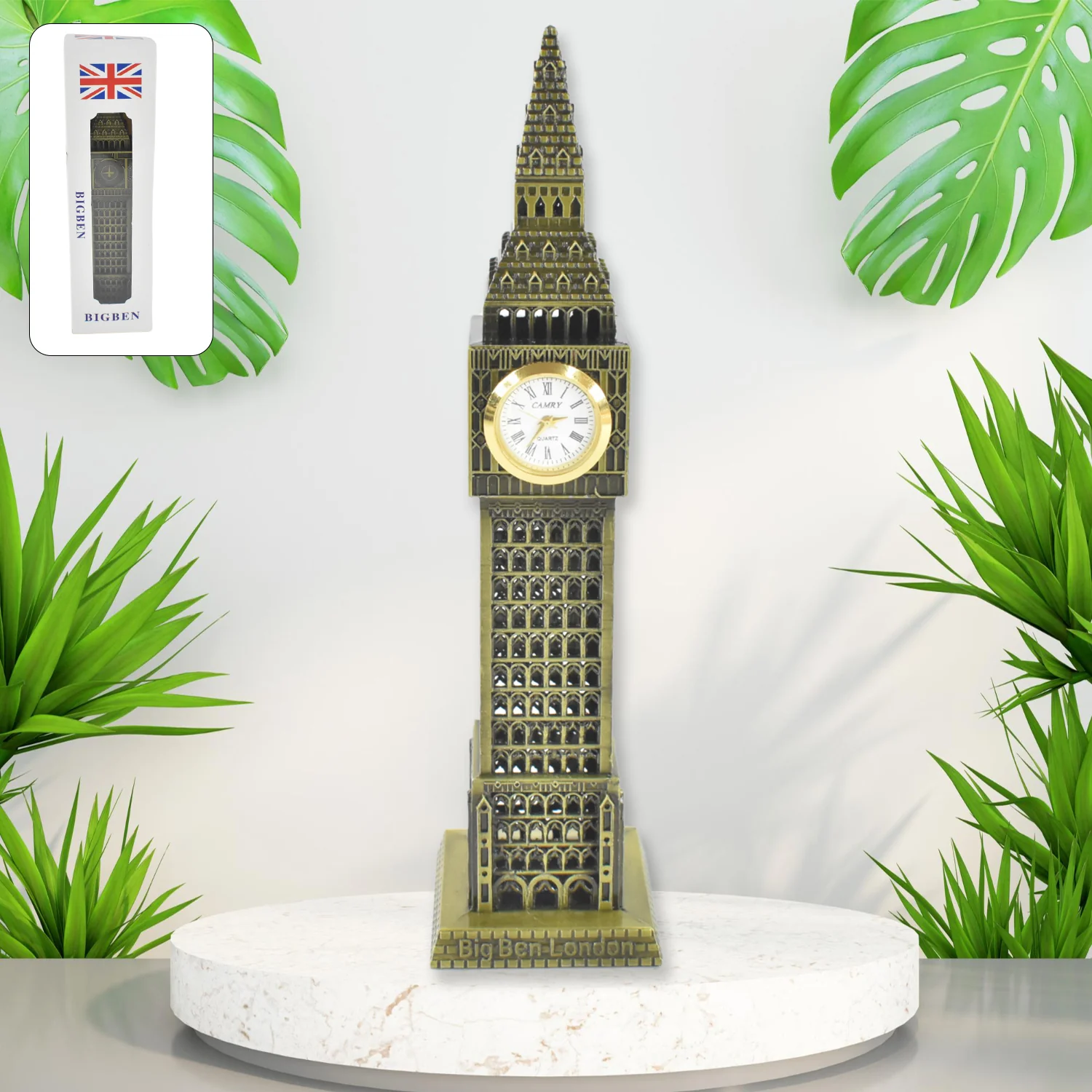 Big Ben Miniature Metal Statue – Elegant Home Decor Accent - Image 3
