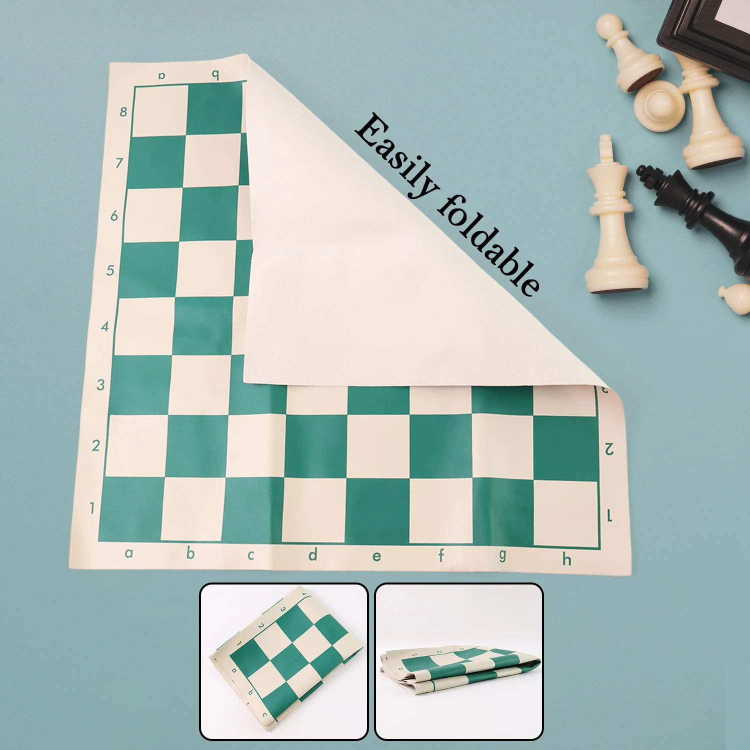 Portable Chess Set – Big, Foldable, Travel-Friendly Vinyl Board - Image 7