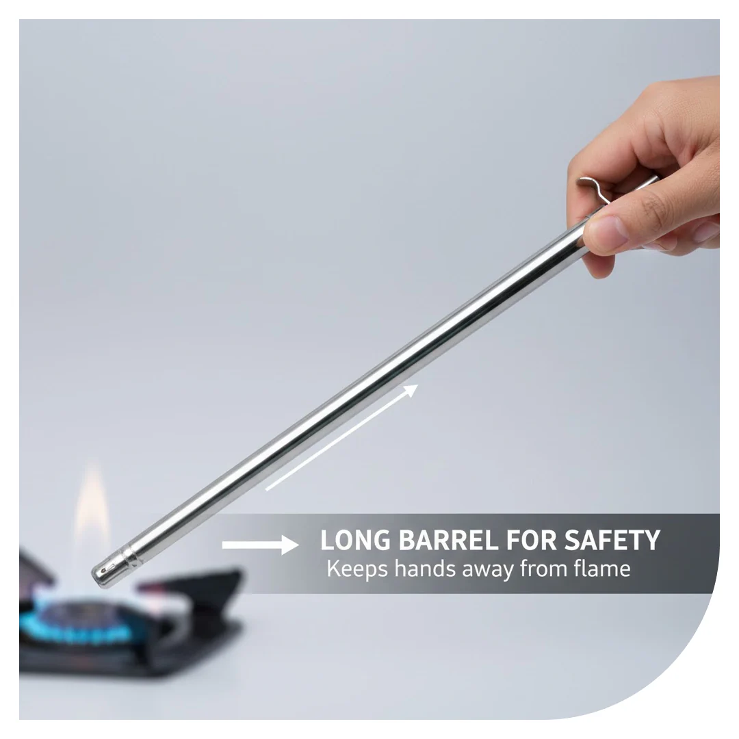 Stainless Steel Gas Lighter – Long Spark for Kitchen | CookAura - Image 6