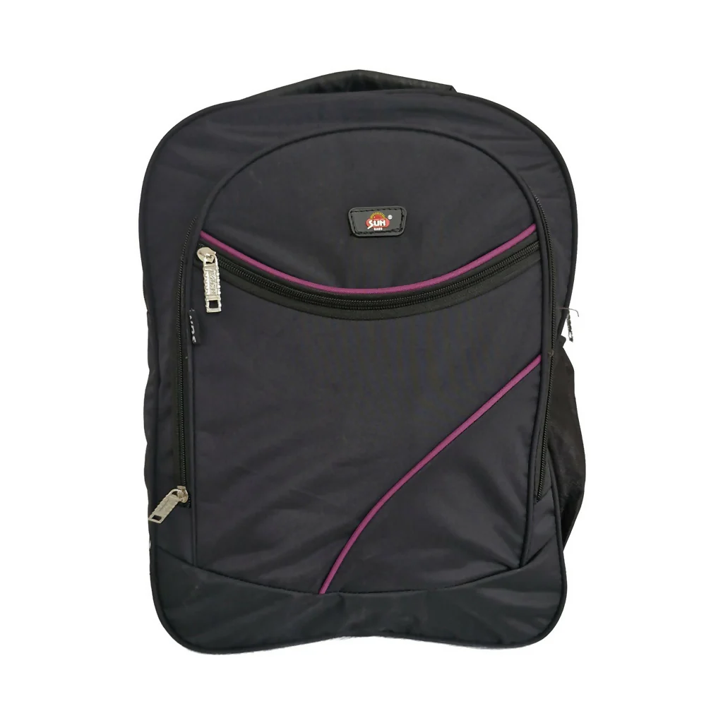 Black Backpack with Multicolor Design – Durable Travel & School Bag - Image 5