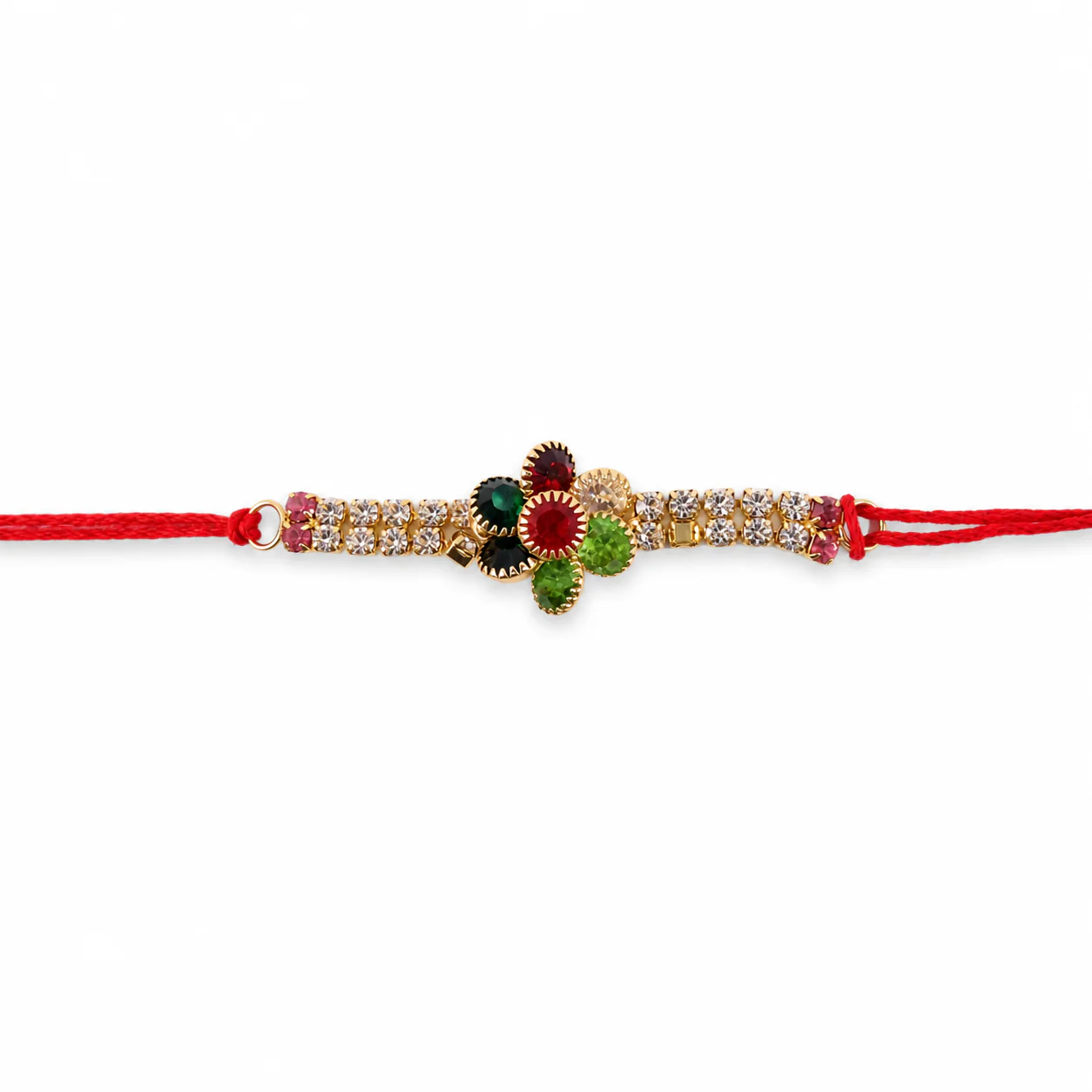 Multicolour Floral Rakhi – Traditional and Stylish Design for Raksha Bandhan - Image 5
