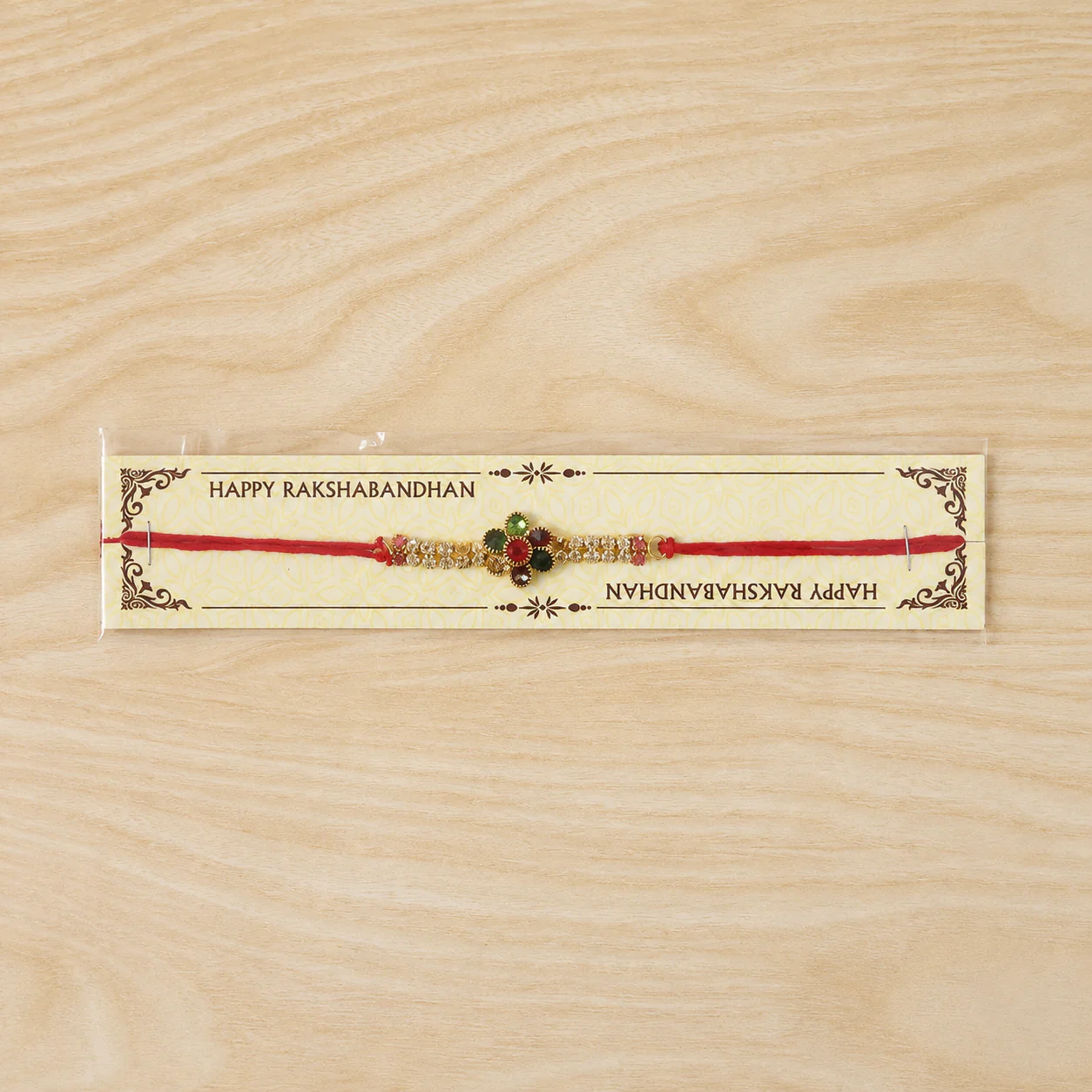 Multicolour Floral Rakhi – Traditional and Stylish Design for Raksha Bandhan - Image 6