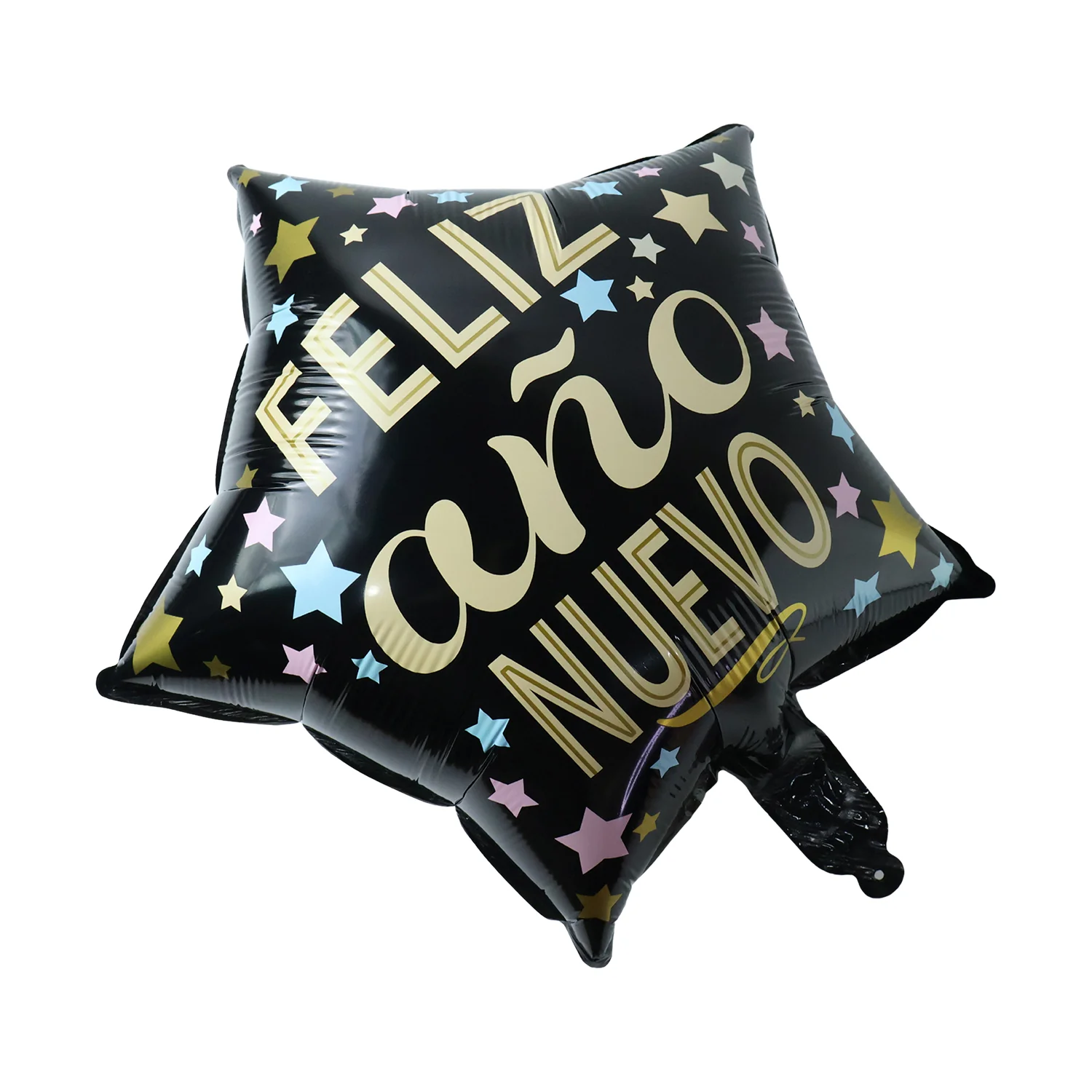 Black Star Feliz Ano Nuevo Foil Balloon – Bright Festive Decor - Image 4