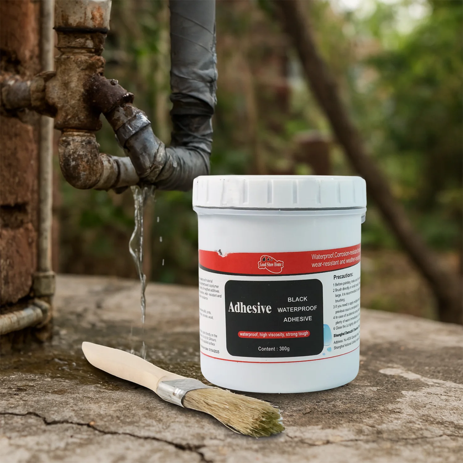 Black Waterproof Adhesive Paste – Heavy Duty 300 Gm Leak Sealant - Image 4