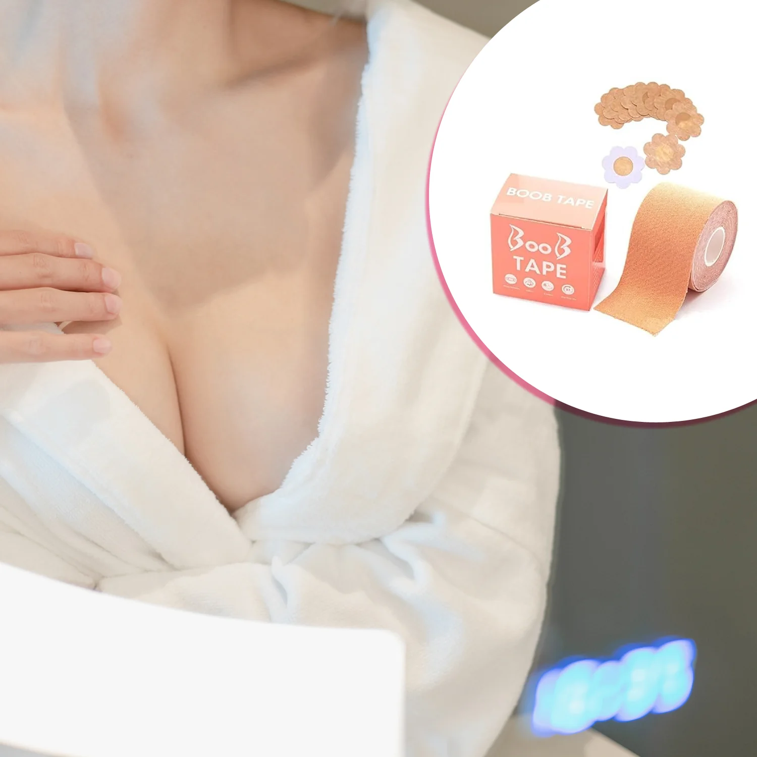 Boob Tape with Nipple Covers – Invisible Lift & Support | Velvet Wellness - Image 9