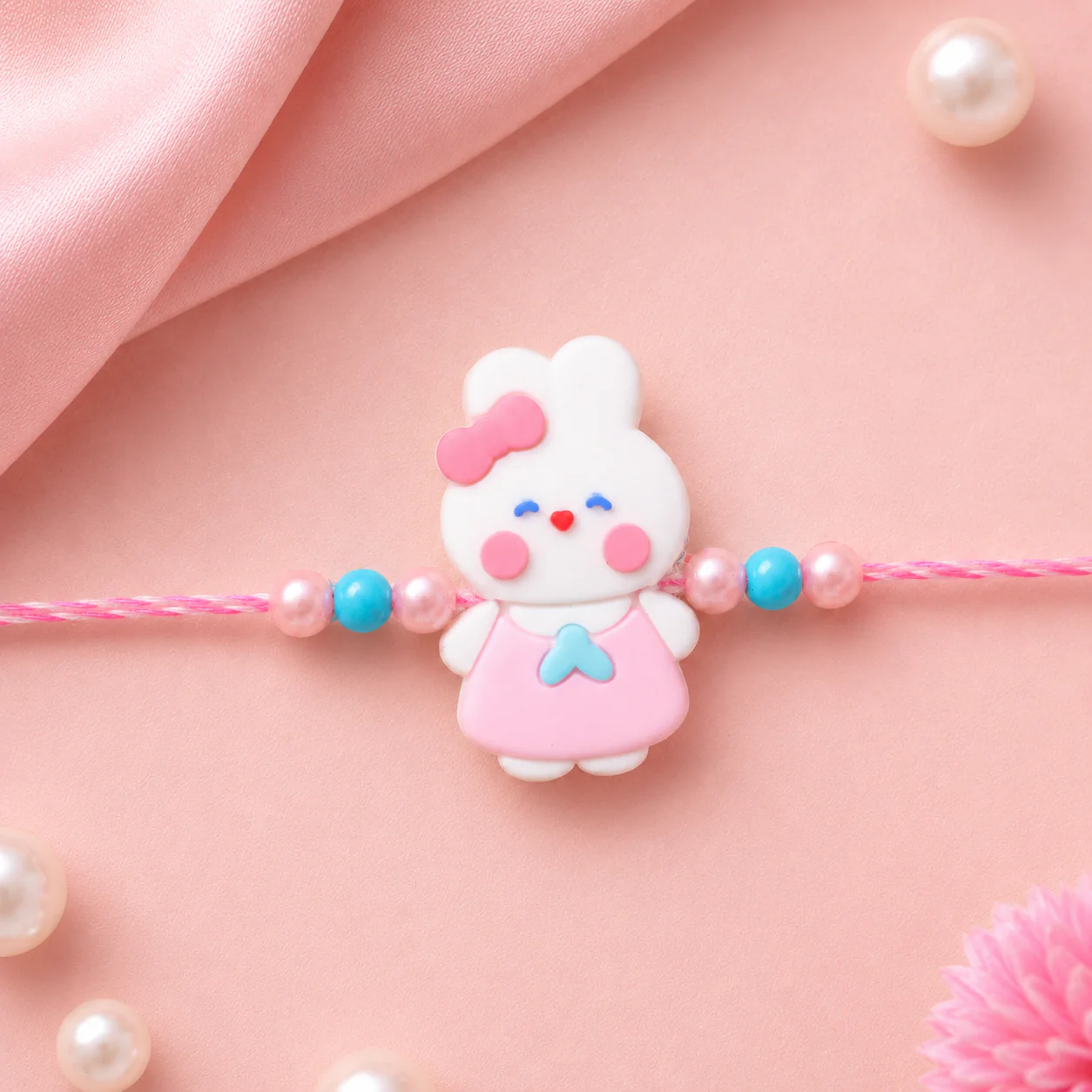 Bunny Character Kids Beaded Premium Designer Rakhi for Brother - Image 3