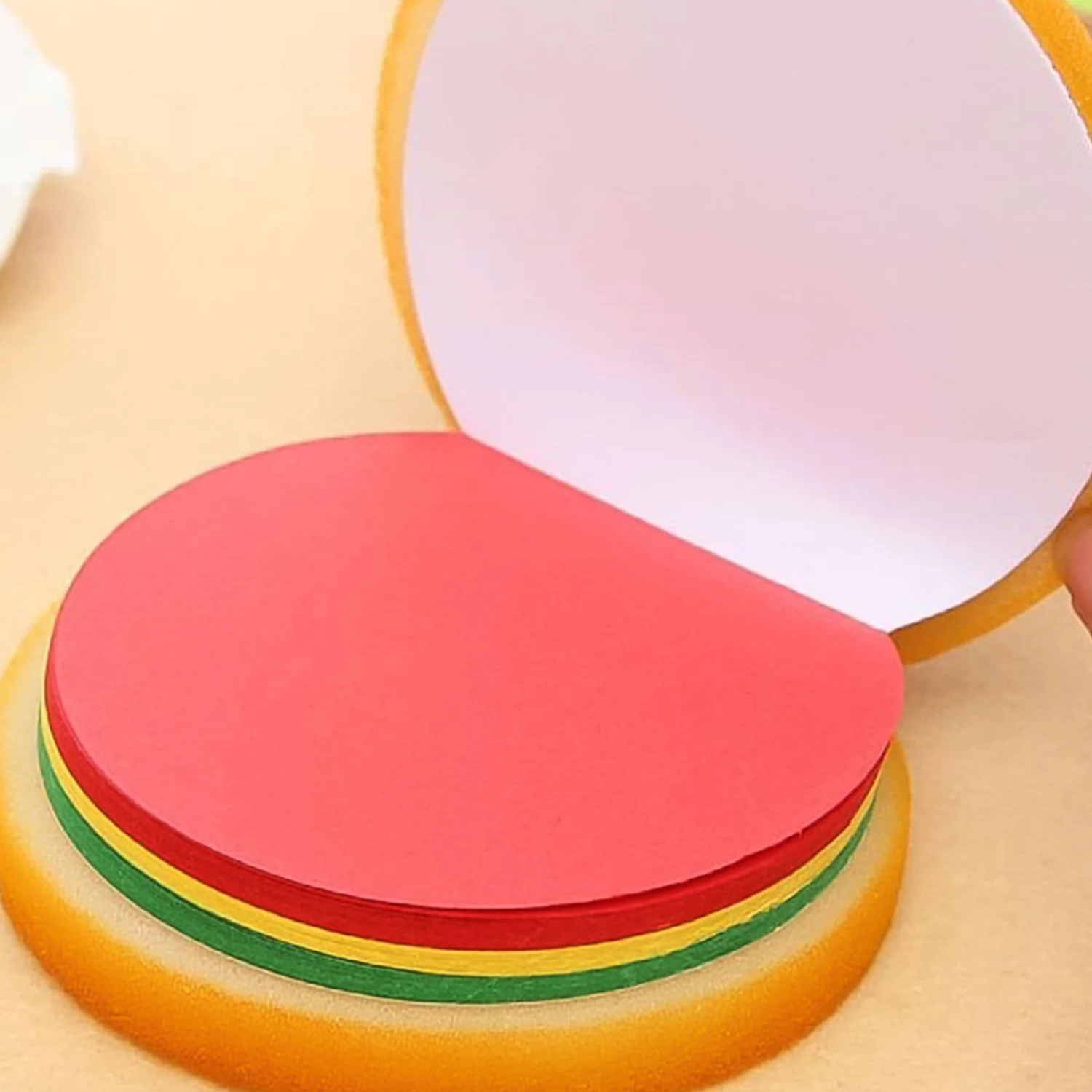 Burger Shaped Sticky Notes – Multicolor Unique Memo Pads | Foloria - Image 3