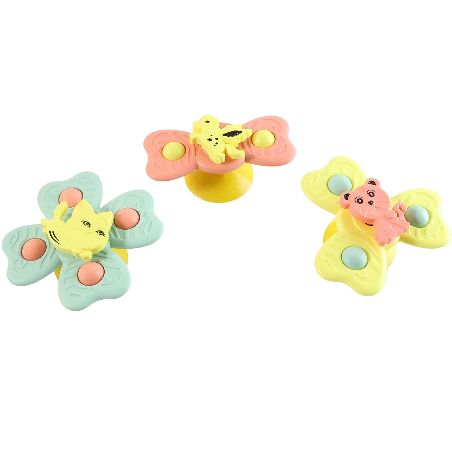 Baby Spinner Toy Set – 3-Pc Suction Cup Spinning Toys for Sensory Play - Image 5