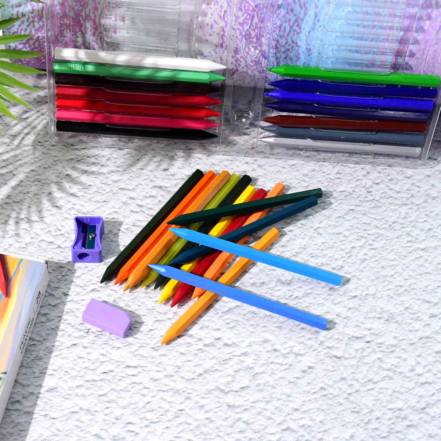 Plastic Crayons – 28 Vibrant Shades with Free Sharpener & Eraser - Image 6