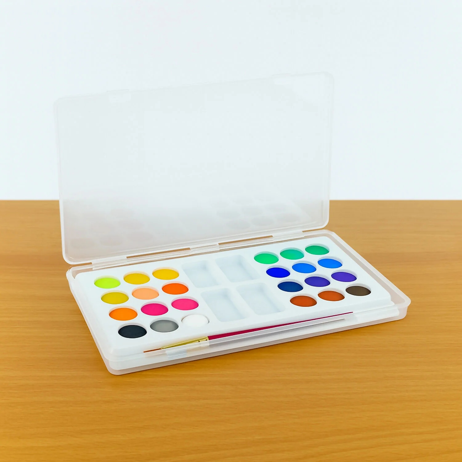 Water Colour Cakes – 24 Vibrant Shades with Brush - Image 8
