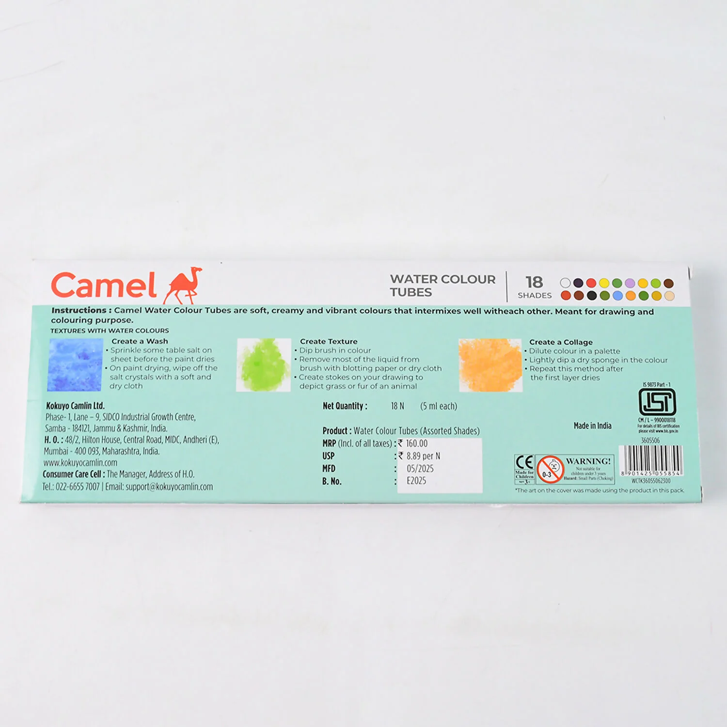 Water Colour Tubes – 18 Assorted Shades with Smooth Flow - Image 6