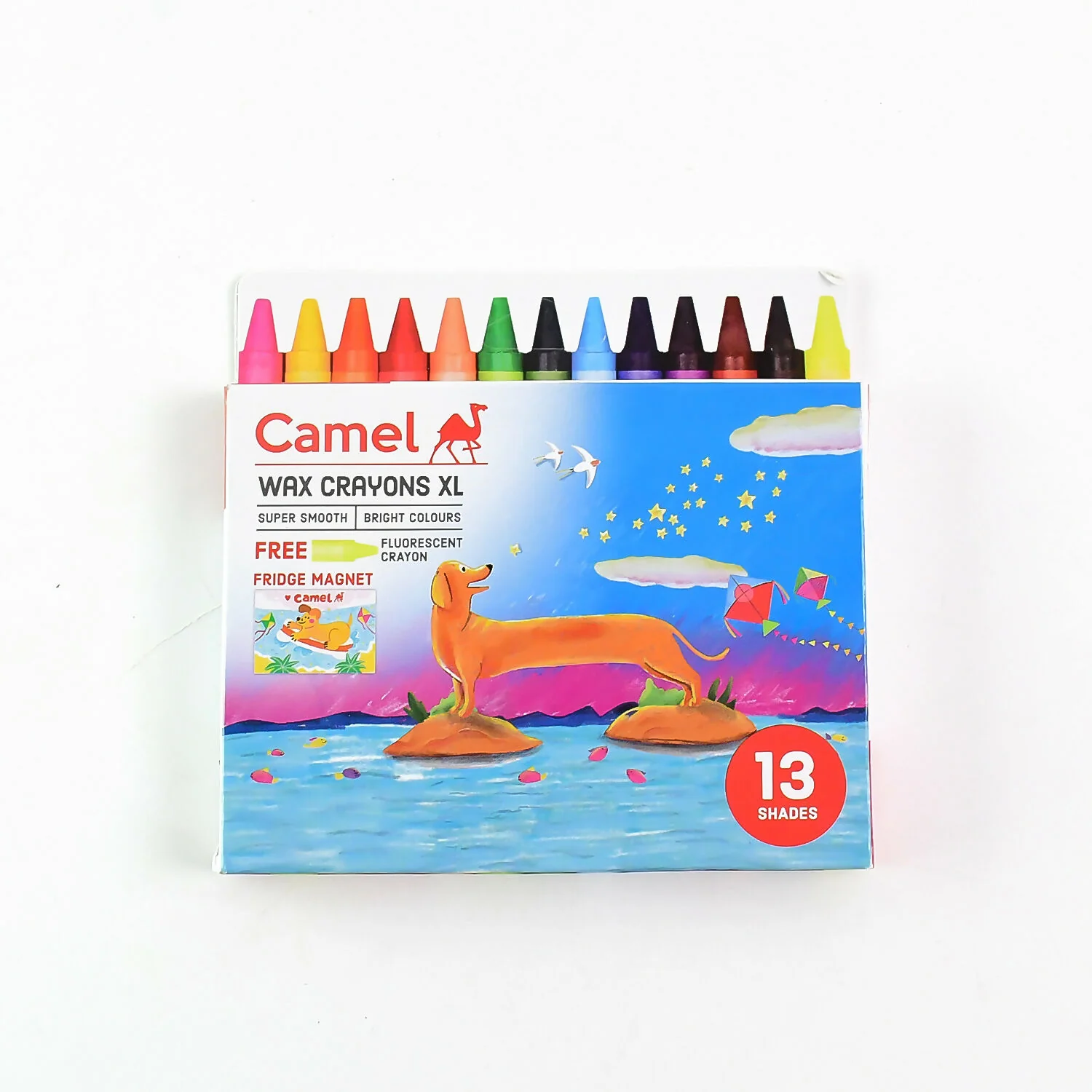 Camel Wax Crayons – 13 Vibrant Extra-Long Shades - Image 5