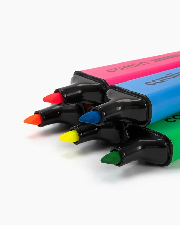 Highlighter Pens Set – 5 Assorted Vibrant Colours for Clear Marking - Image 3