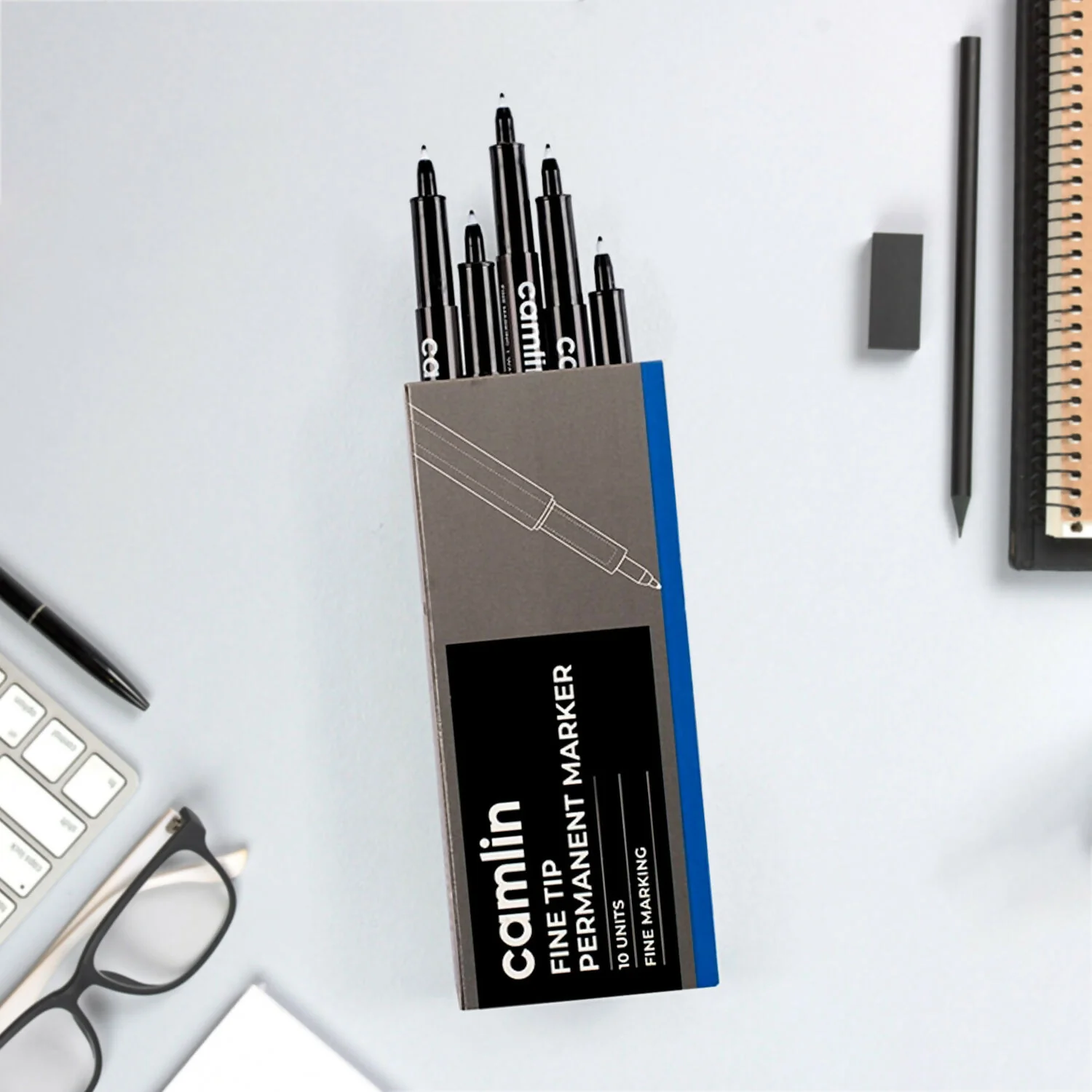 Fine Tip Permanent Marker Set of 10 – Precise & Smudge-Proof Ink - Image 2