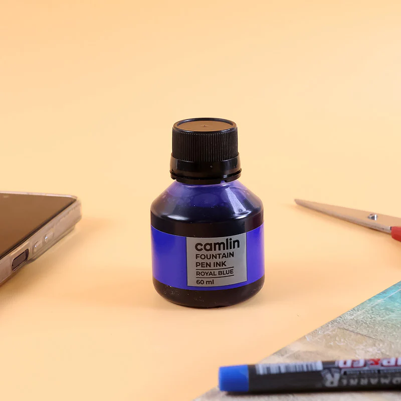 Royal Blue Fountain Pen Ink – Smooth Writing, 60 ml Bottle - Image 2