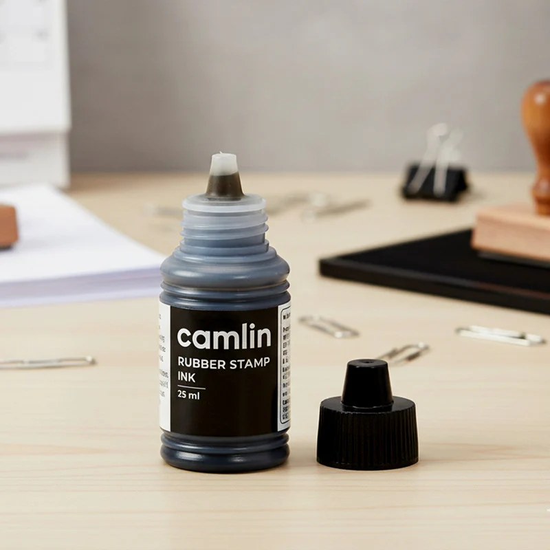 Rubber Stamp Ink Black – 25 ml Bottle for Clear Impressions - Image 7