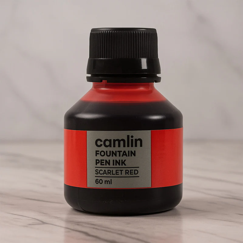 Scarlet Red Fountain Pen Ink – Smooth Flow 60ml Bottle - Image 3