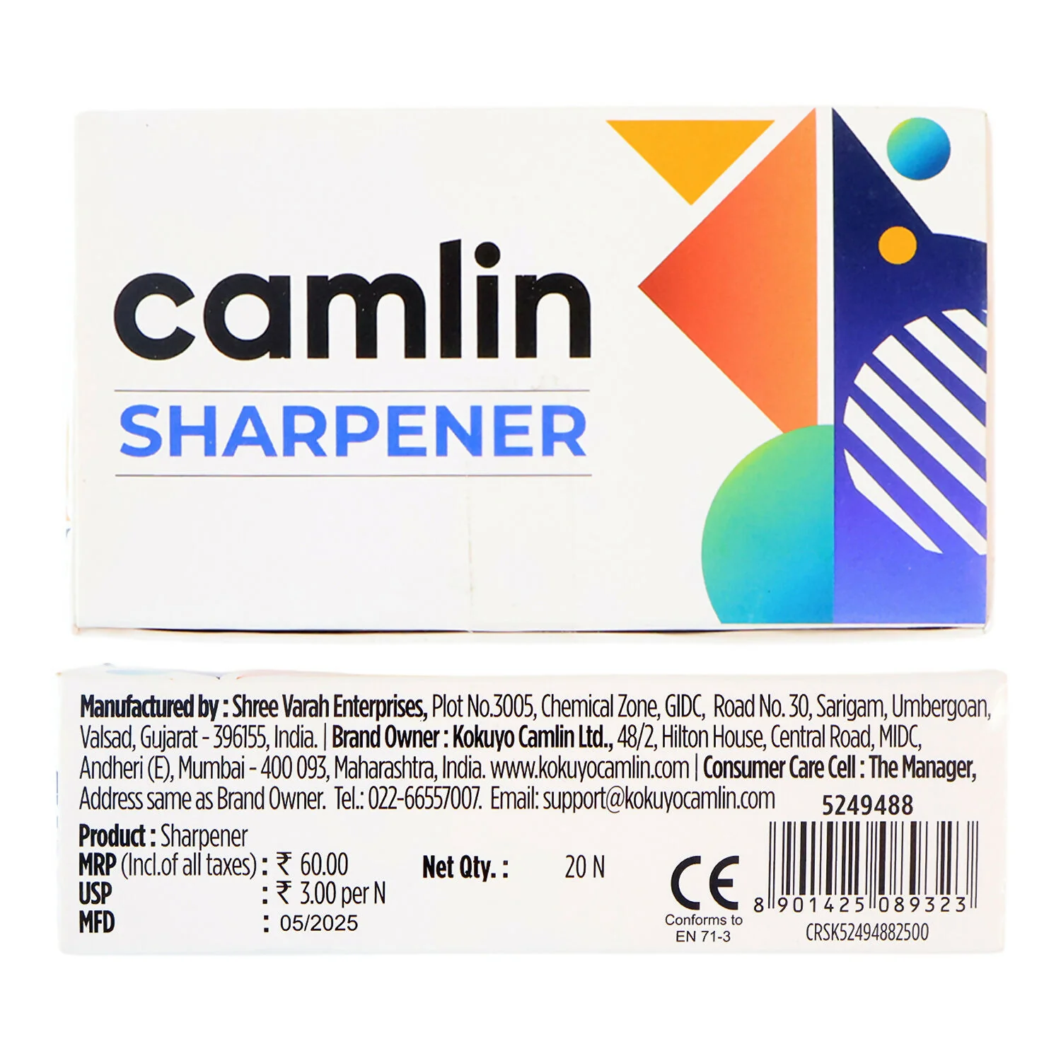 Camlin Pencil Sharpener – Precise Point, Durable Blade, Easy Grip Pack - Image 5