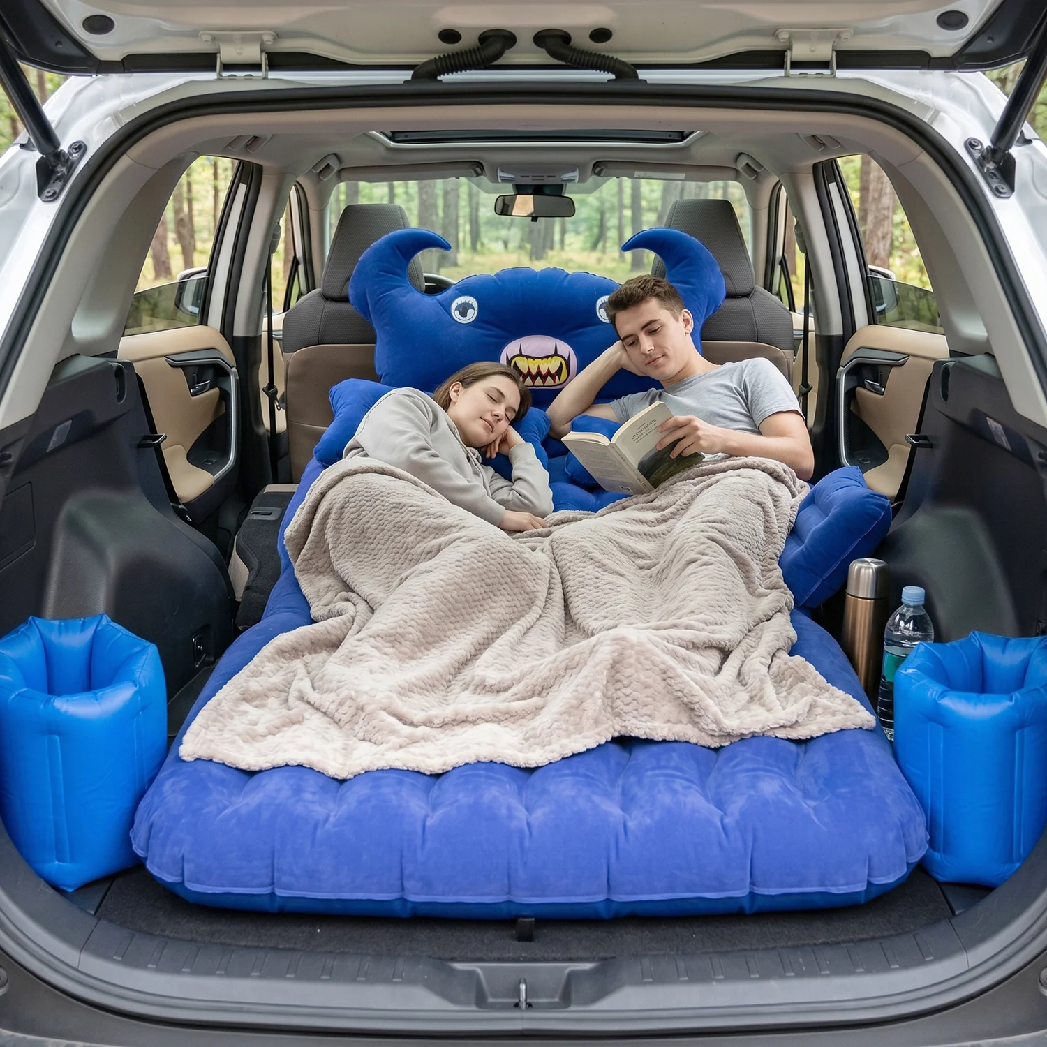 Inflatable Car Air Mattress – Portable & Comfortable for Travel, Car Sofa - Image 5