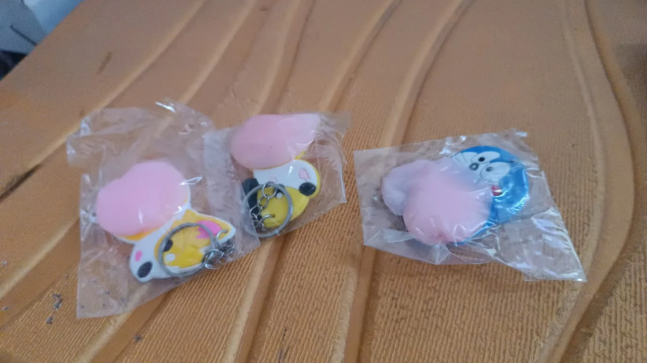 Cartoon Animal Keychain – Soft Silicone Stress Relief Toy - Image 7