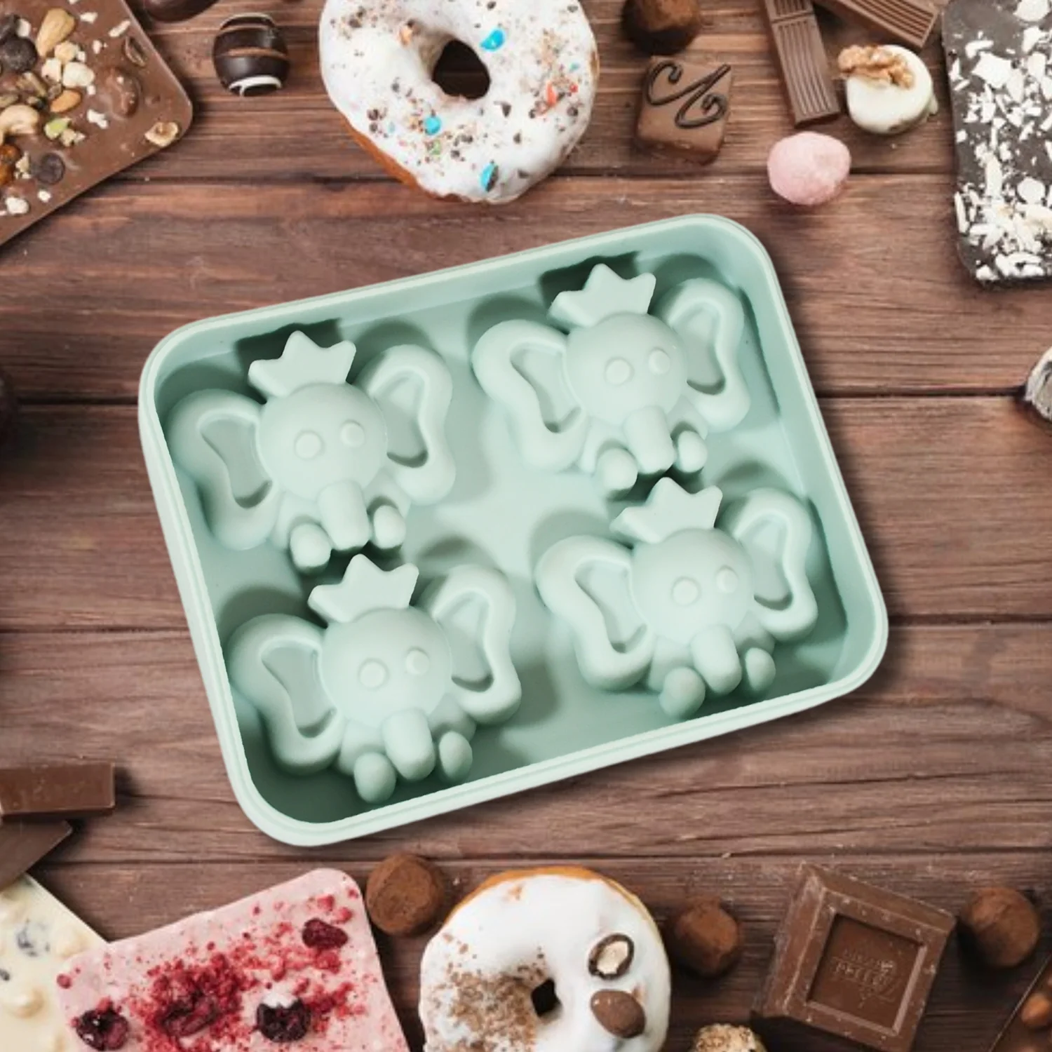 Cartoon Ice Cube Tray – 4-Grid Silicone Mould | Indo Glow - Image 3