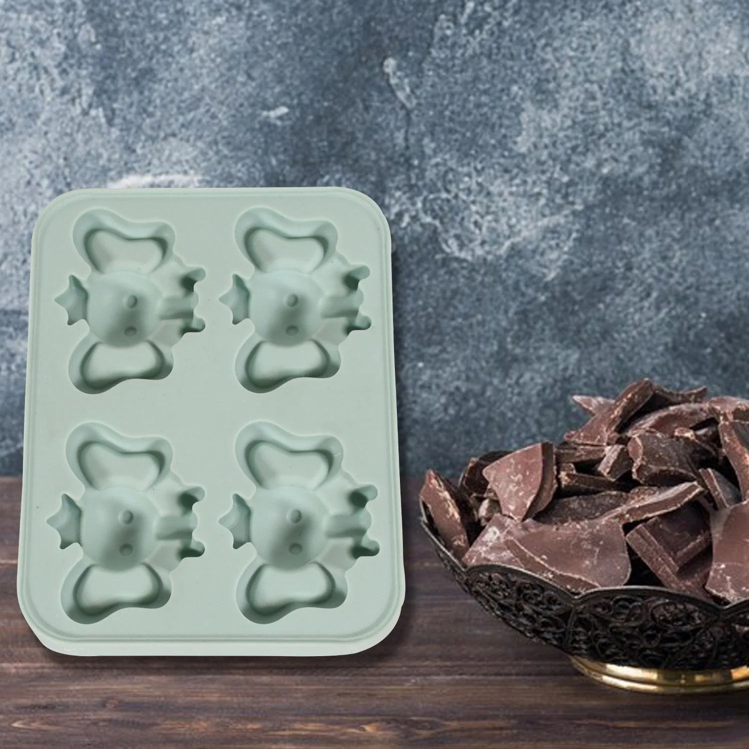 Cartoon Ice Cube Tray – 4-Grid Silicone Mould | Indo Glow - Image 7