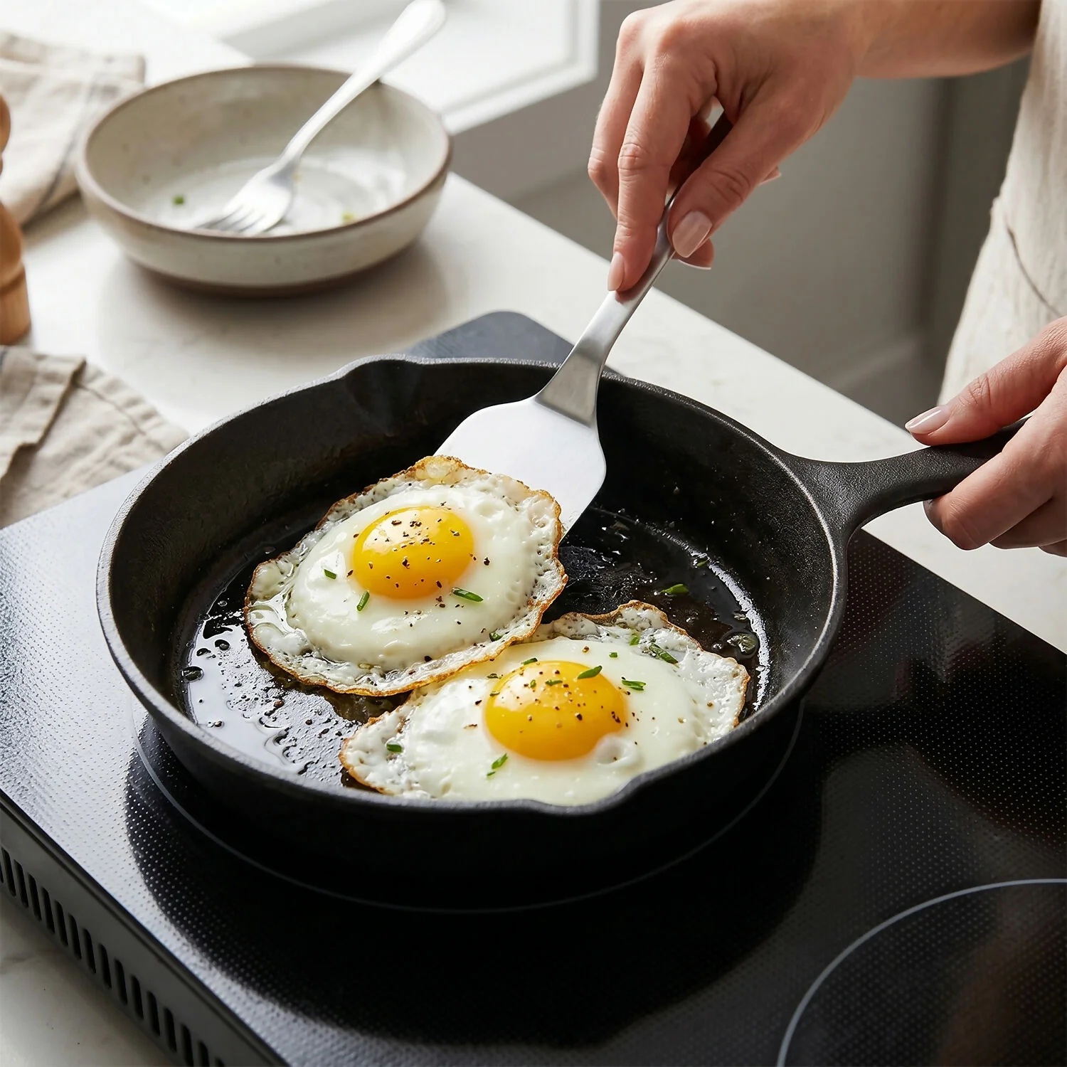 Cast Iron Fry Pan – Compact 6-Inch Pre-Seasoned Skillet for Versatile Cooking - Image 3