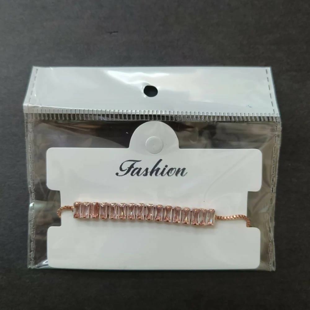 Chic Rose Gold American Diamond Bracelet – Elegant & Stylish Accessory - Image 4