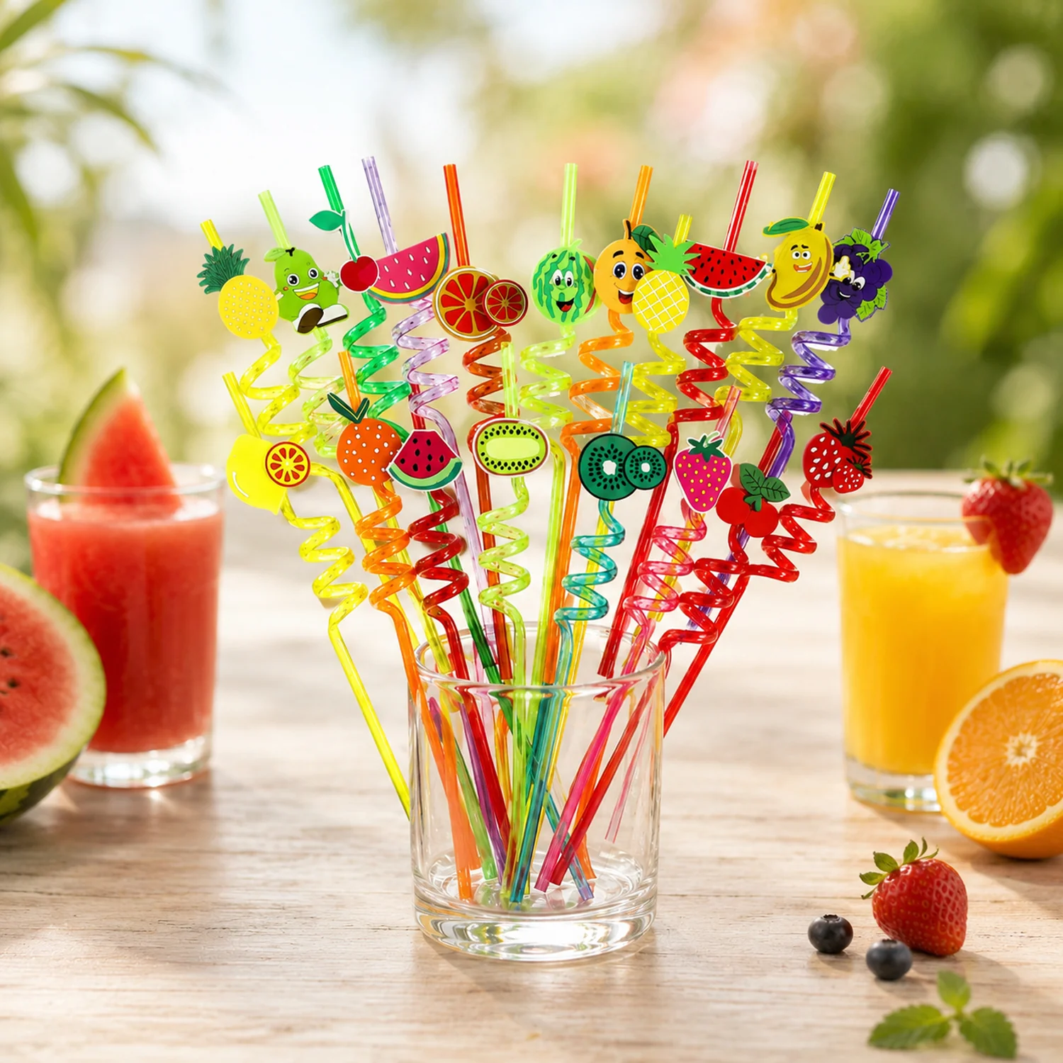 Reusable Plastic Straws – Cartoon Truck Design, 12 Pcs | Siplix - Image 5