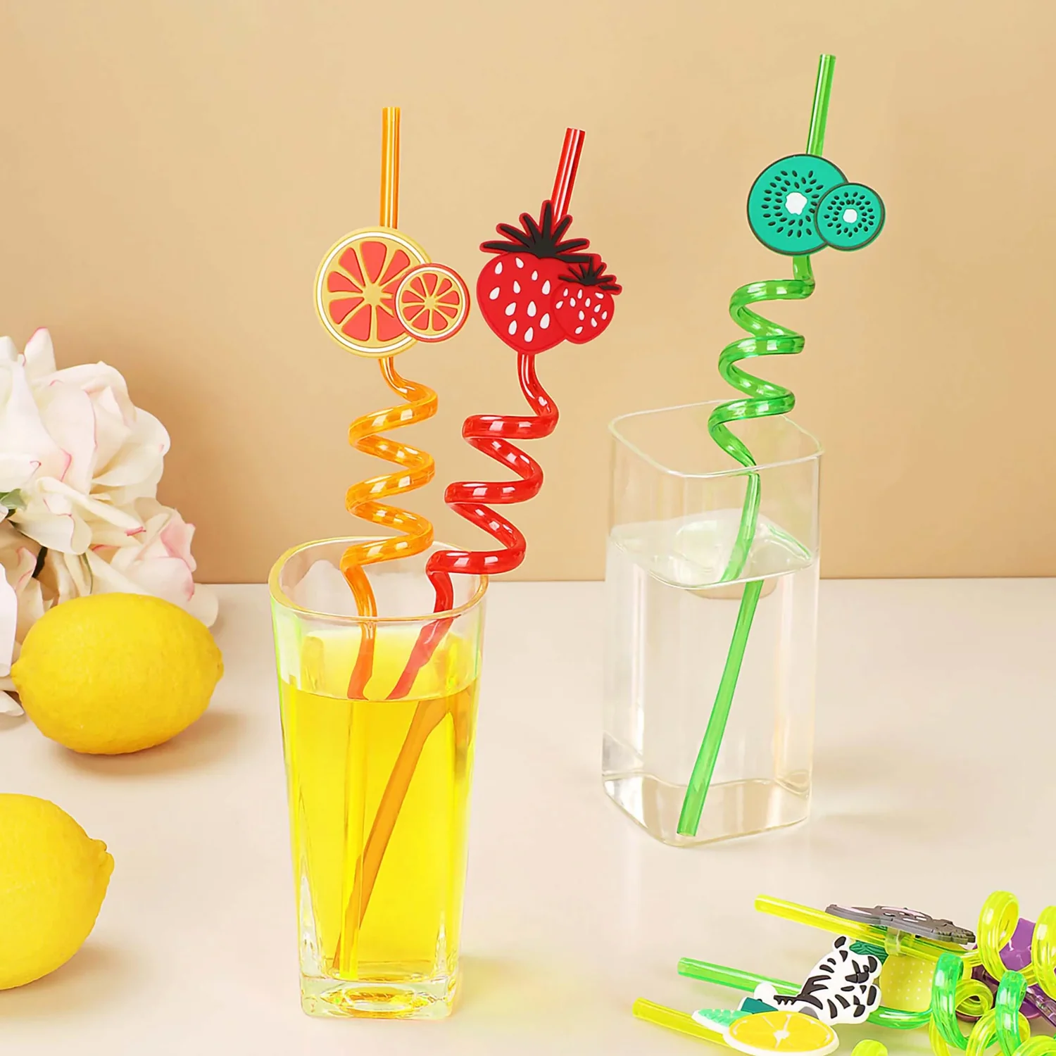 Reusable Plastic Straws – Cartoon Truck Design, 12 Pcs | Siplix - Image 6