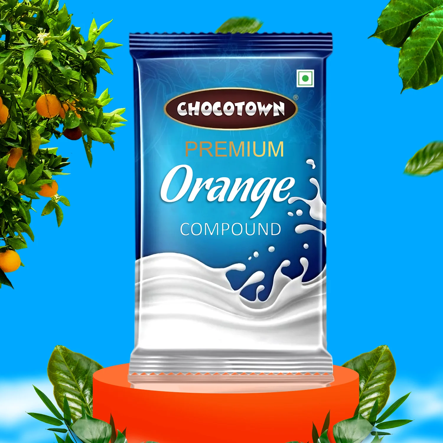 Orange Chocolate Compound – Premium Baking Slab 500gm | Chocotown - Image 5