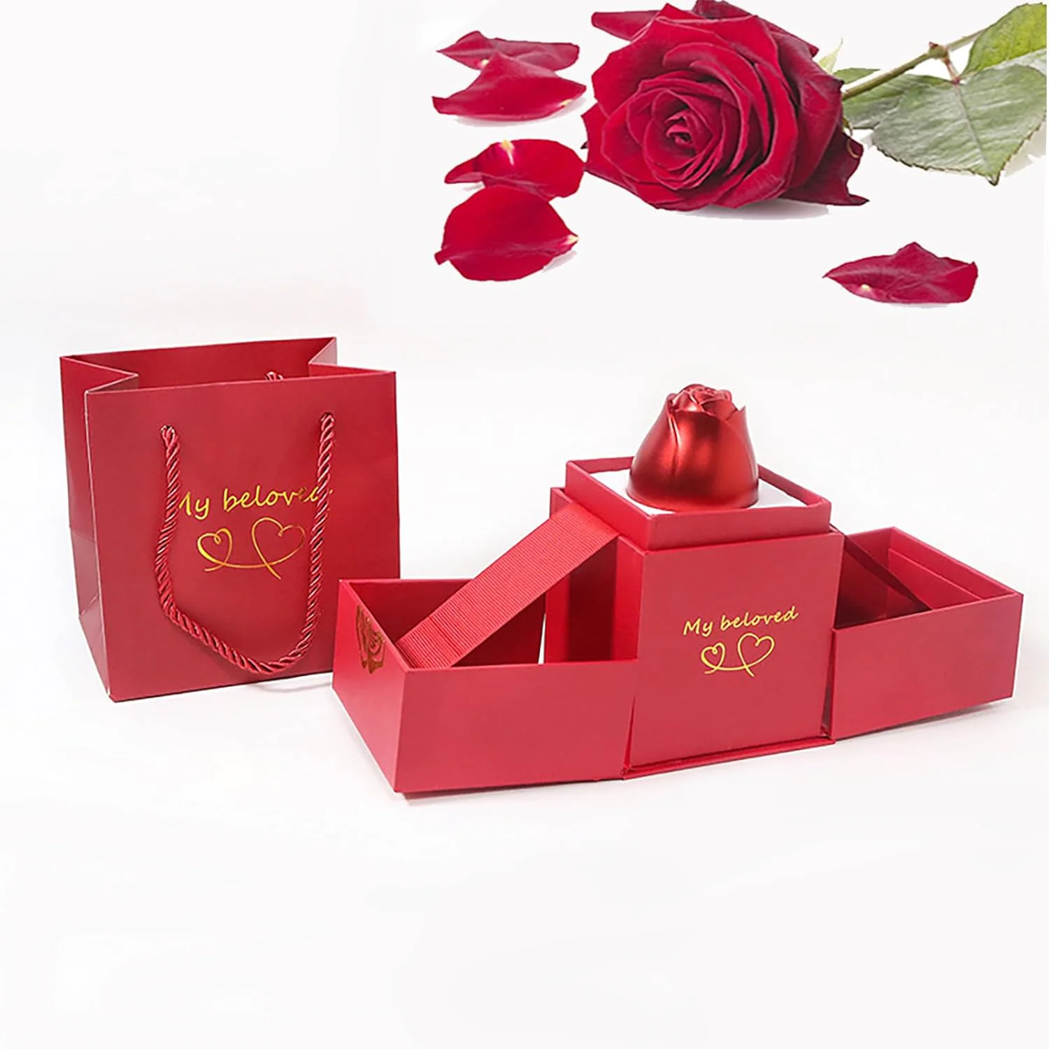 Rose Ring Box Jewellery – Romantic Gift with Magical Presentation - Image 5
