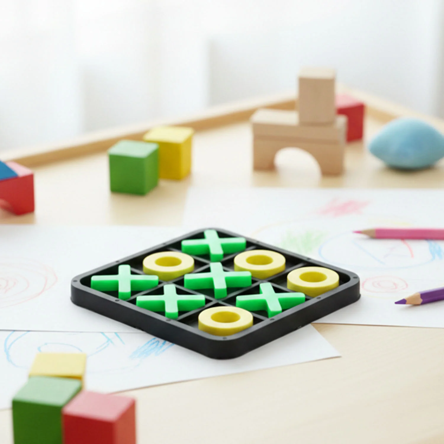 Classic Tic Tac Toe Board Game – Fun & Educational Set for Kids - Image 8