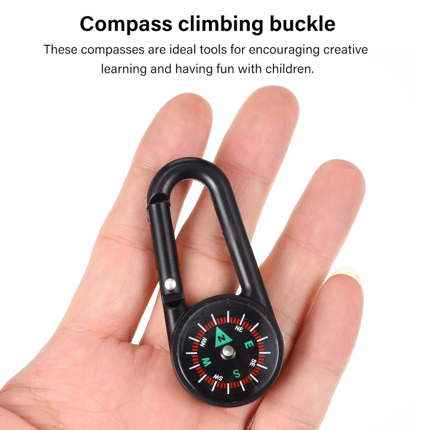 Mini Compass with Clip – Portable Outdoor Gear | Trekola - Image 3