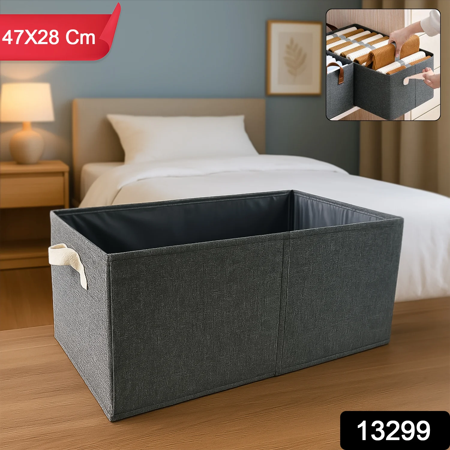 Foldable Cloth Storage Box – Collapsible Home Organizer | DeoDap - Image 2