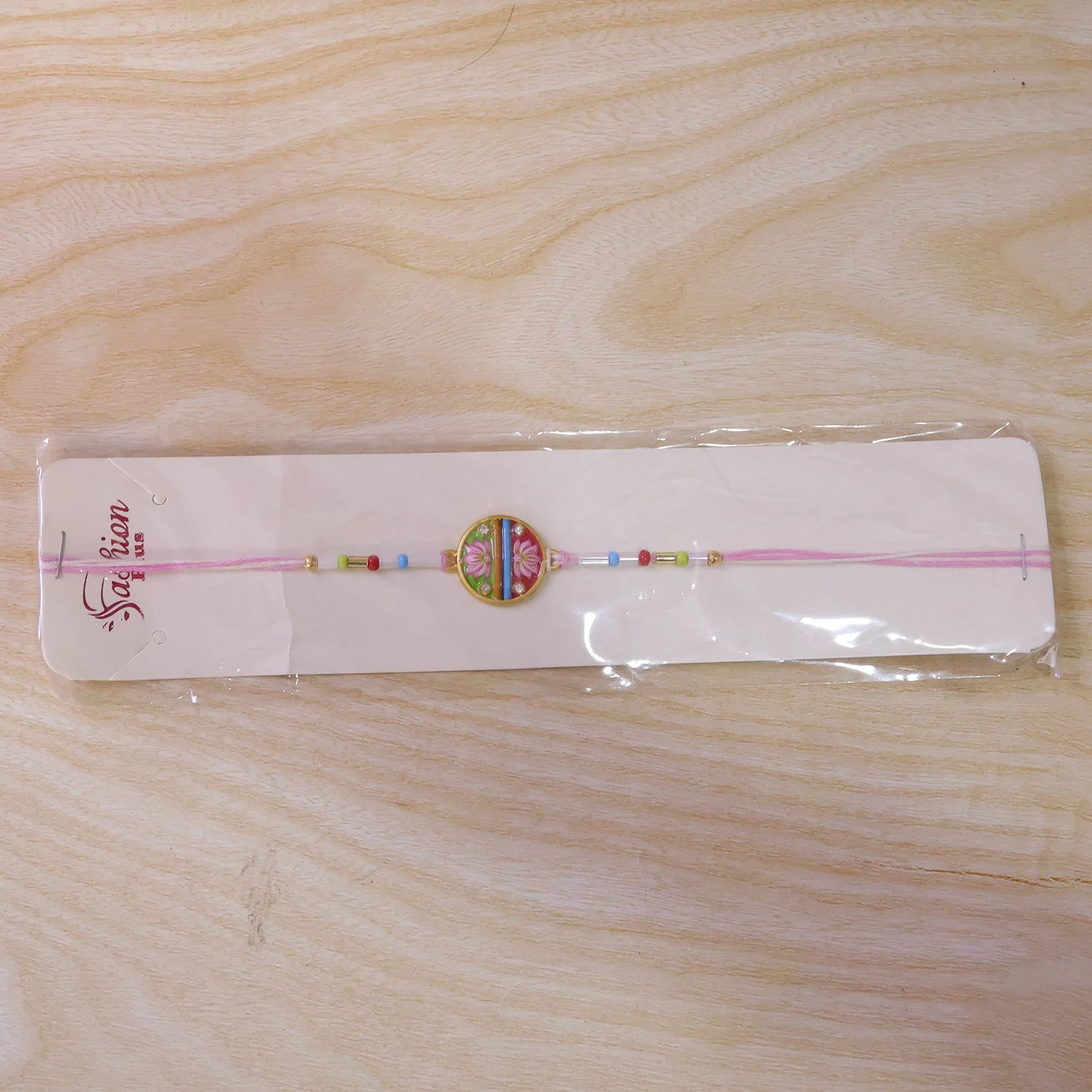 Disc Pastel Beads Rakhi for Brother – Festive Raksha Bandhan Gift - Image 6