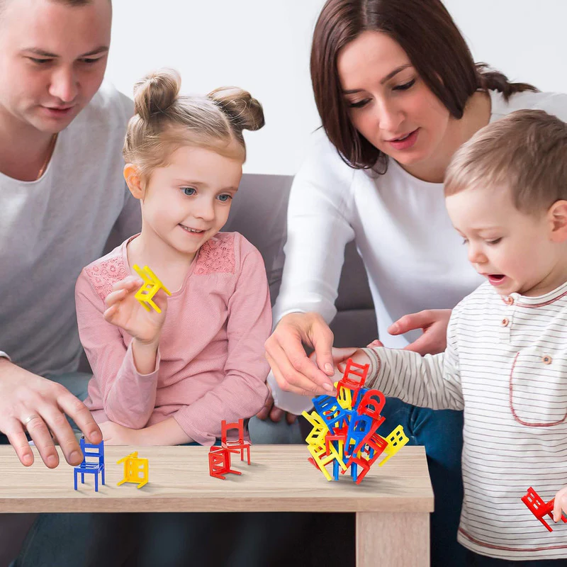 Mini Chair Stacking Game – Fun Balance Puzzle for Kids & Family - Image 3