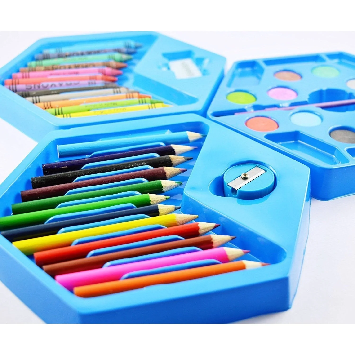 Kids Art Set 46 Pcs – Drawing & Colouring Kit | DeoDap - Image 5