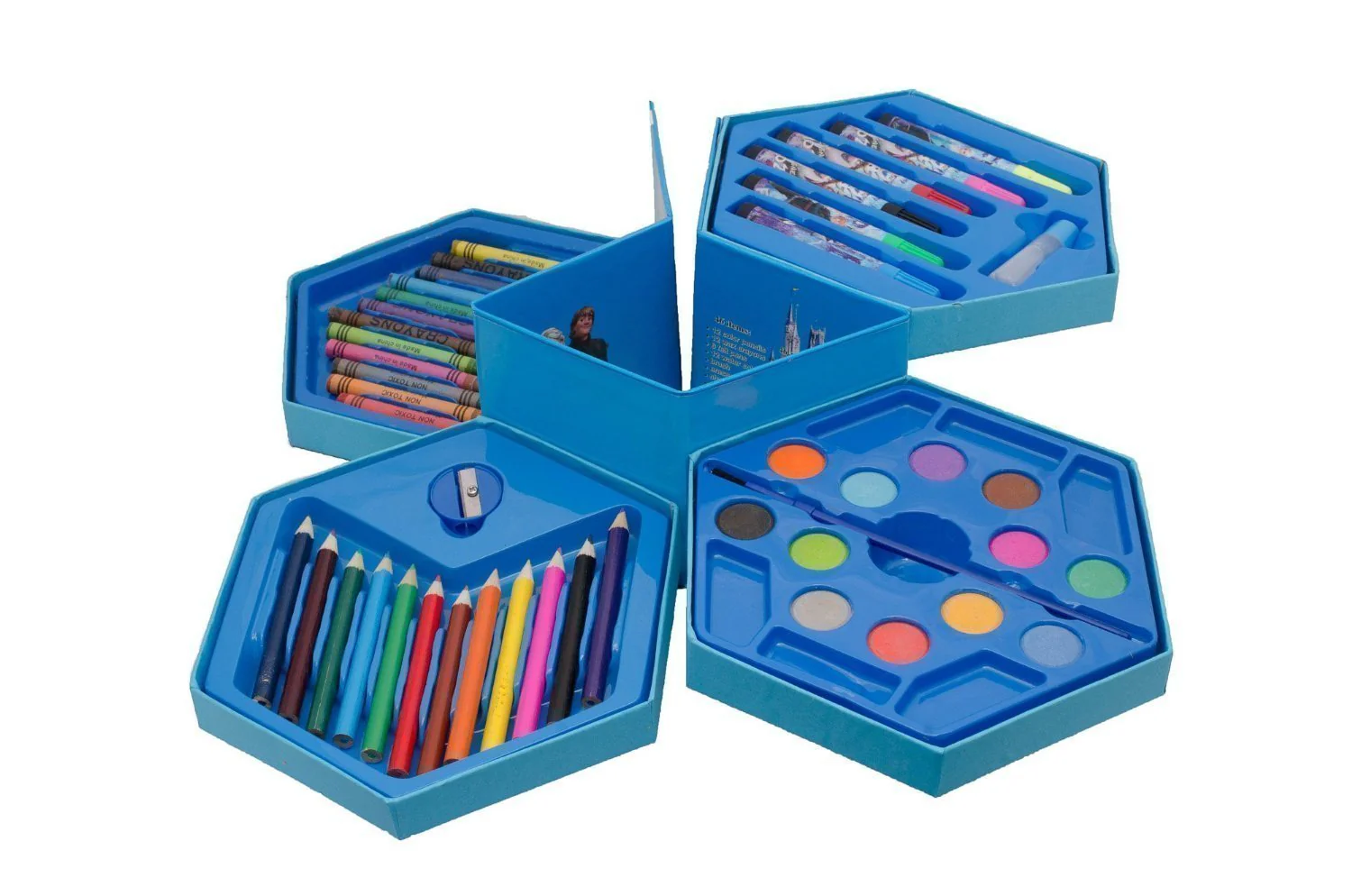 Kids Art Set 46 Pcs – Drawing & Colouring Kit | DeoDap - Image 6